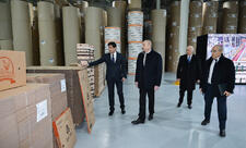 Sumqayıt Sənaye Parkında karton və qutu taralarının istehsalı müəssisəsinin açılışı olub  - FOTO