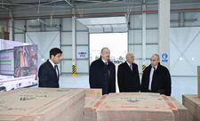 Sumqayıt Sənaye Parkında karton və qutu taralarının istehsalı müəssisəsinin açılışı olub  - FOTO