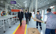 Sumqayıt Sənaye Parkında karton və qutu taralarının istehsalı müəssisəsinin açılışı olub  - FOTO