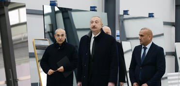 Президент на открытии завода в Сумгайыте - ФОТО