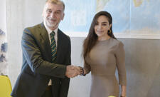 Leyla Əliyeva və Qretel Agilar İsveçrədə əməkdaşlıq imkanlarını müzakirə ediblər