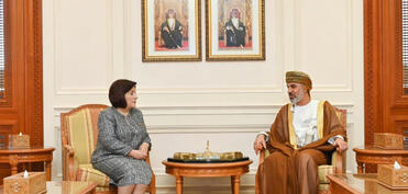 Sahibə Qafarova Oman Şura Məclisinin sədri ilə görüşüb