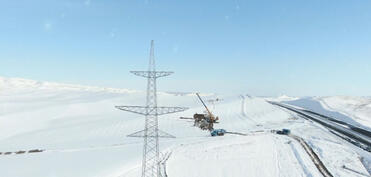 “Zəngəzur” elektrik ötürmə xəttinin çəkilməsinə başlanılıb