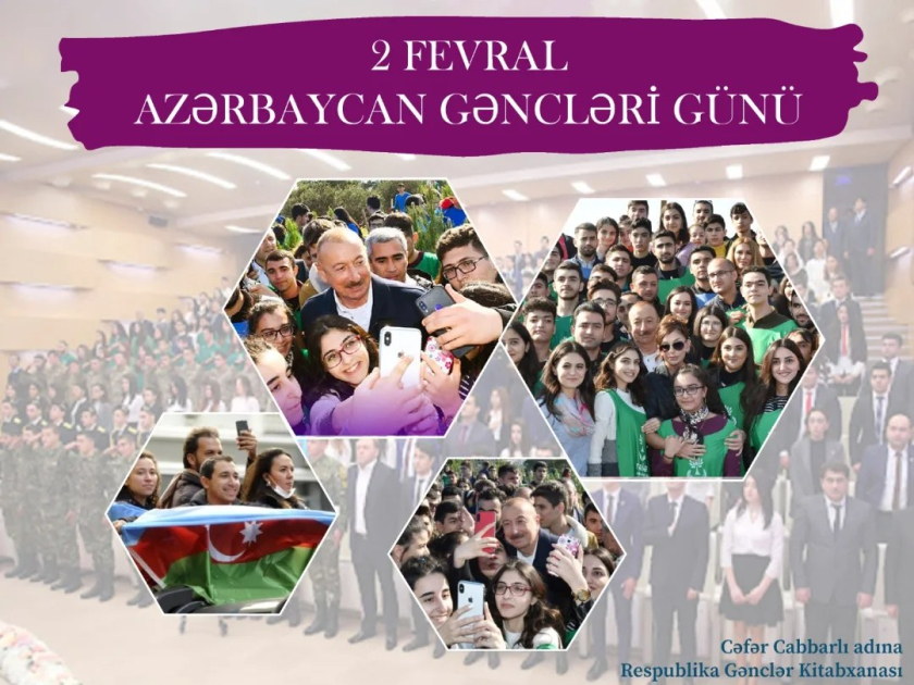 Gənclər Kitabxanasında Gənclər Günü münasibətilə silsilə materiallar hazırlanıb