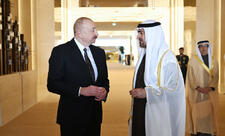 Prezident İlham Əliyev Birləşmiş Ərəb Əmirliklərinə səfərə gəlib