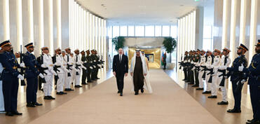 Prezident İlham Əliyev Birləşmiş Ərəb Əmirliklərinə səfərə gəlib