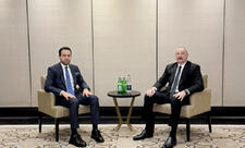 Prezident Əbu-Dabidə Müsəlman Ağsaqqalları Şurasının baş katibi ilə görüşüb