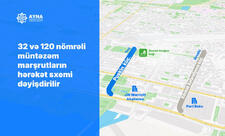 Bakıda 2 avtobus marşrutunun hərəkət sxemi dəyişdirilir