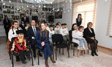 Leyla Əliyeva və Alena Əliyeva Gəncədə uşaq evində olublar