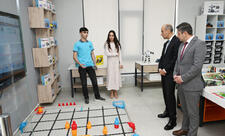 Leyla Əliyeva və Alena Əliyeva Gəncədə STEAM mərkəzində və 37 nömrəli tam orta məktəbdə olublar