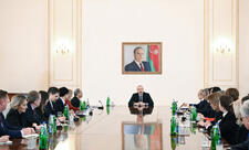 Prezident İlham Əliyev ABŞ Ticarət Palatasının nümayəndə heyətini qəbul etdi - YENİLƏNDİ/ FOTO