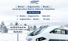 Bakı-Ağstafa-Bakı istiqamətində əlavə qatar reysləri təyin edilib - CƏDVƏL