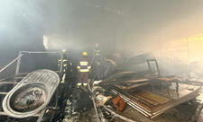 Naxçıvanda mebel sexi yanıb