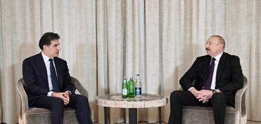 Prezident İlham Əliyev Münxendə İraq Kürdüstan Regionunun başçısı ilə görüşüb