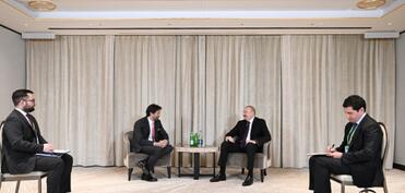 Prezident İlham Əliyev Münxendə Slovakiyanın müdafiə naziri ilə görüşüb