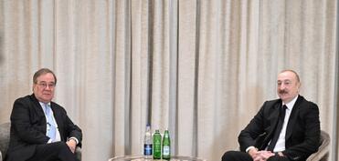 Prezident İlham Əliyev Münxendə Bundestaqın xarici siyasət komitəsinin sədri ilə görüşüb