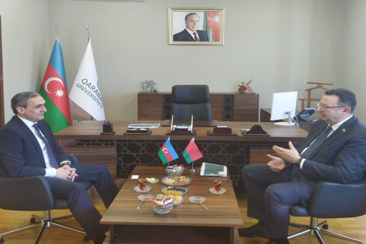 Belarus səfiri Qarabağ Universitetində olub