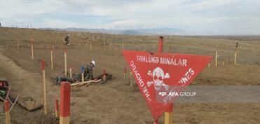 FHN Ağdamda minatəmizləmə əməliyyatları icra olunan ərazilərə media-tur təşkil edib - FOTO