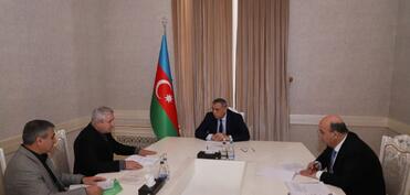 Səfərbərlik Xidmətinin rəisi Xırdalanda vətəndaş qəbulu keçirib