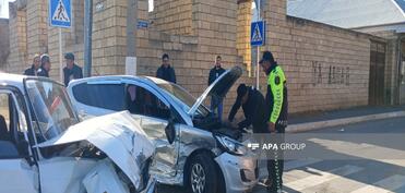 Gəncədə qəza olub, xəsarət alanlar var - FOTO