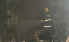 Bakıda gül mağazasında partlayış olub - VİDEO