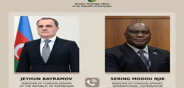 Ceyhun Bayramov Qambiyanın xarici işlər naziri ilə telefon danışığı aparıb