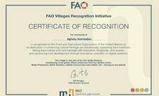 Zəngilanın Ağalı kəndi FAO-nun "Model Kəndlər Şəbəkəsinə" daxil edilib