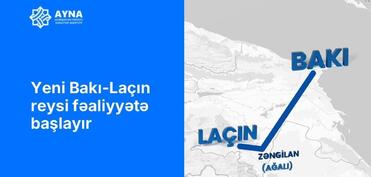 Bakı-Laçın reysi üzrə ilk avtobus yola düşüb