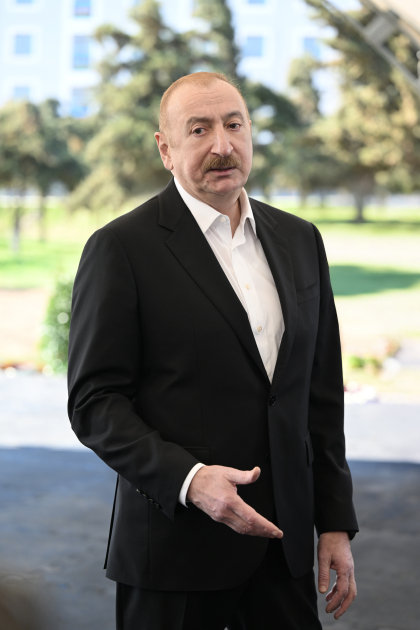 Президент посетил село Ханабад в Ходжалы