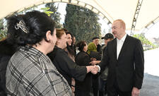 Prezident İlham Əliyev Xocavənd şəhər və Xocavənd kənd sakinləri ilə görüşüb -FOTO