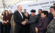 Prezident İlham Əliyev Xocavənd şəhər və Xocavənd kənd sakinləri ilə görüşüb -FOTO