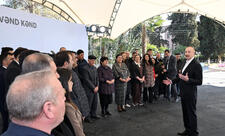 Prezident İlham Əliyev Xocavənd şəhər və Xocavənd kənd sakinləri ilə görüşüb -FOTO