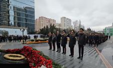 FHN kollektivi Xocalı soyqırımı abidəsini ziyarət edib - VİDEO