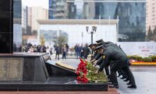 SOMDA-nın əməkdaşları Xocalı soyqırımı abidəsini ziyarət ediblər