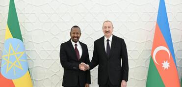 Efiopiyanın Baş nazirinin şərəfinə rəsmi nahar verilib