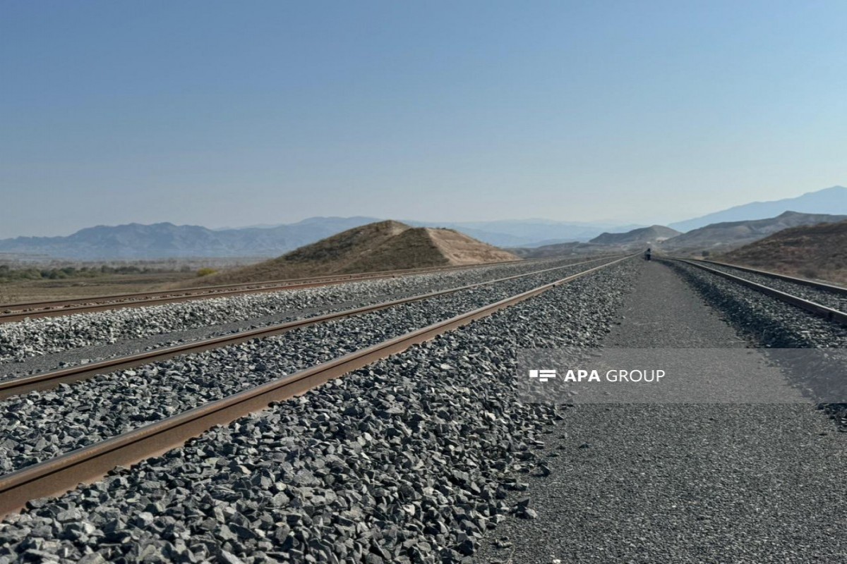 Horadiz-Ağbənd dəmiryol xəttinin tikintisi 70% tamamlanıb