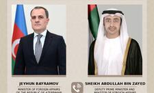 Azərbaycan və BƏƏ XİN başçıları Yaxın Şərqdə vəziyyəti müzakirə edib