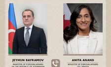Azərbaycan və Kanada XİN başçıları İranda vəziyyətə dair müzakirə aparıb