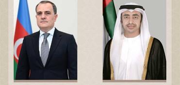 Azərbaycan və BƏƏ XİN başçıları Yaxın Şərqdə vəziyyəti müzakirə edib