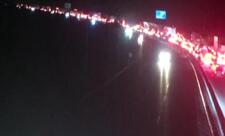 Bakı dairəvi yolunda avtomobil yanıb, Sumqayıt istiqamətində sıxlıq yaranıb