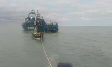 Xəzərdə köməksiz qalan balıqçılar xilas edilib - FOTO