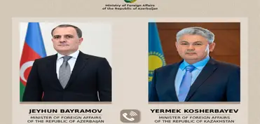 Ceyhun Bayramov Qazaxıstan xarici işlər naziri ilə telefon danışığı aparıb