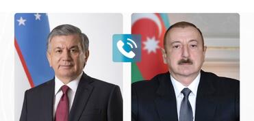Şavkat Mirziyoyev Prezident İlham Əliyevə zəng edib