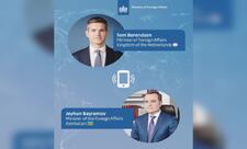Niderlandın xarici işlər naziri və Azərbaycan xarici işlər naziri arasında telefon danışığı olub