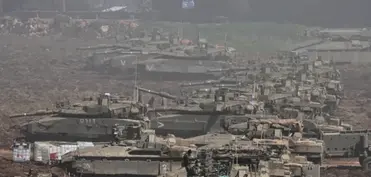 İsrail ordusu Livanla sərhəddə hərbi qüvvə toplayır - FOTOLAR