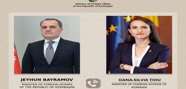 Azərbaycan və Rumıniya XİN başçıları Yaxın Şərqdə gərginliyin artması fonunda yaranmış risklər barədə danışıblar