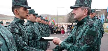 Əsaslı təmirdən sonra yaşayış binaları hərbi qulluqçuların xidməti istifadəsinə verilmişdir