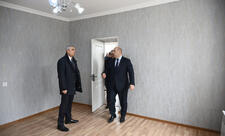 Əlaqələndirmə Qərargahının üzvləri Xocavənd şəhərində təmir olunmuş fərdi evə baxış keçiriblər