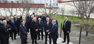 Əlaqələndirmə Qərargahının üzvləri Xocavənd şəhərində təmir olunmuş fərdi evə baxış keçiriblər