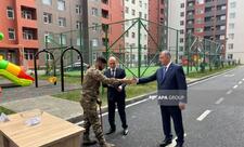 Şirvanda şəhid ailələrinə və müharibə əlillərinə 35 mənzil verilib